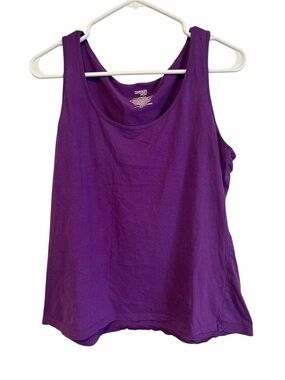 Women’s Danskin Now Purple Tank Top With Wide Straps, Size XL